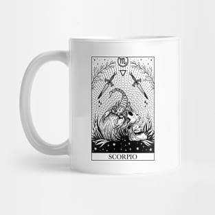 Zodiac sign tarot card Scorpio Mug
